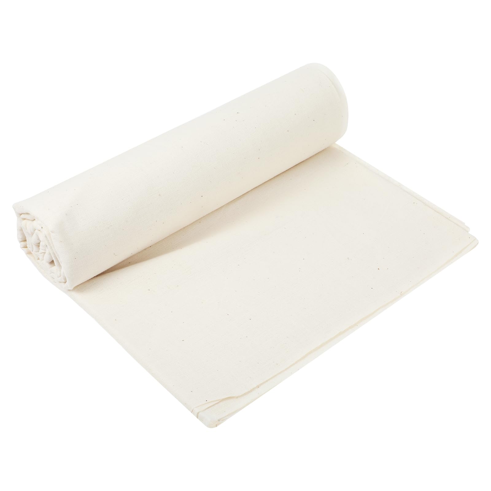 100% Cotton Muslin Cloth - Unbleached Soft White Muslin Fabric for Sewing & Draping (Light Weight, 63" x 2 Yards)
