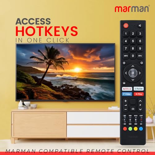 Image of marman Compatible with Nokia Smart Tv Remote Control Suitable for Models 32HDADNVVEE 40FHDADNVVEE 43FHDADNVVEE 43UHDADNVVGE 50UHDADNVVGE 55UHDADNVVGE Non Voice Command with Streaming Apps
