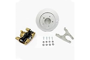 Southwest Wheel 3,500 lbs. Slip Over Gold Finish Disc Trailer Axle Brake...