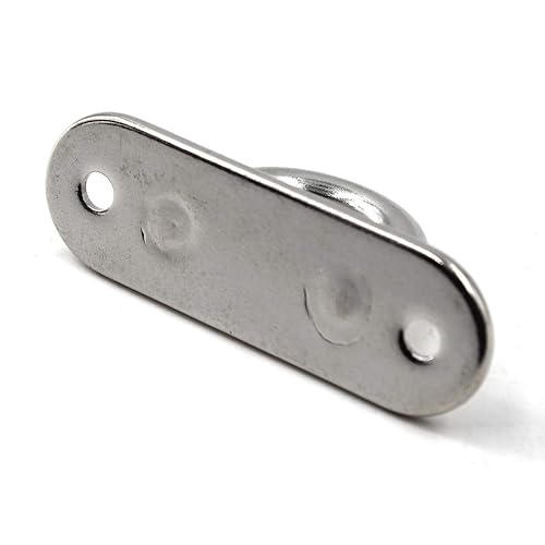 Miniatura 10 de Flomore M9 - Gancho de techo para placa de ojo de acero inoxidable 304, gancho de montaje en pared, resistente para colgar (paquete de 1, tornillos