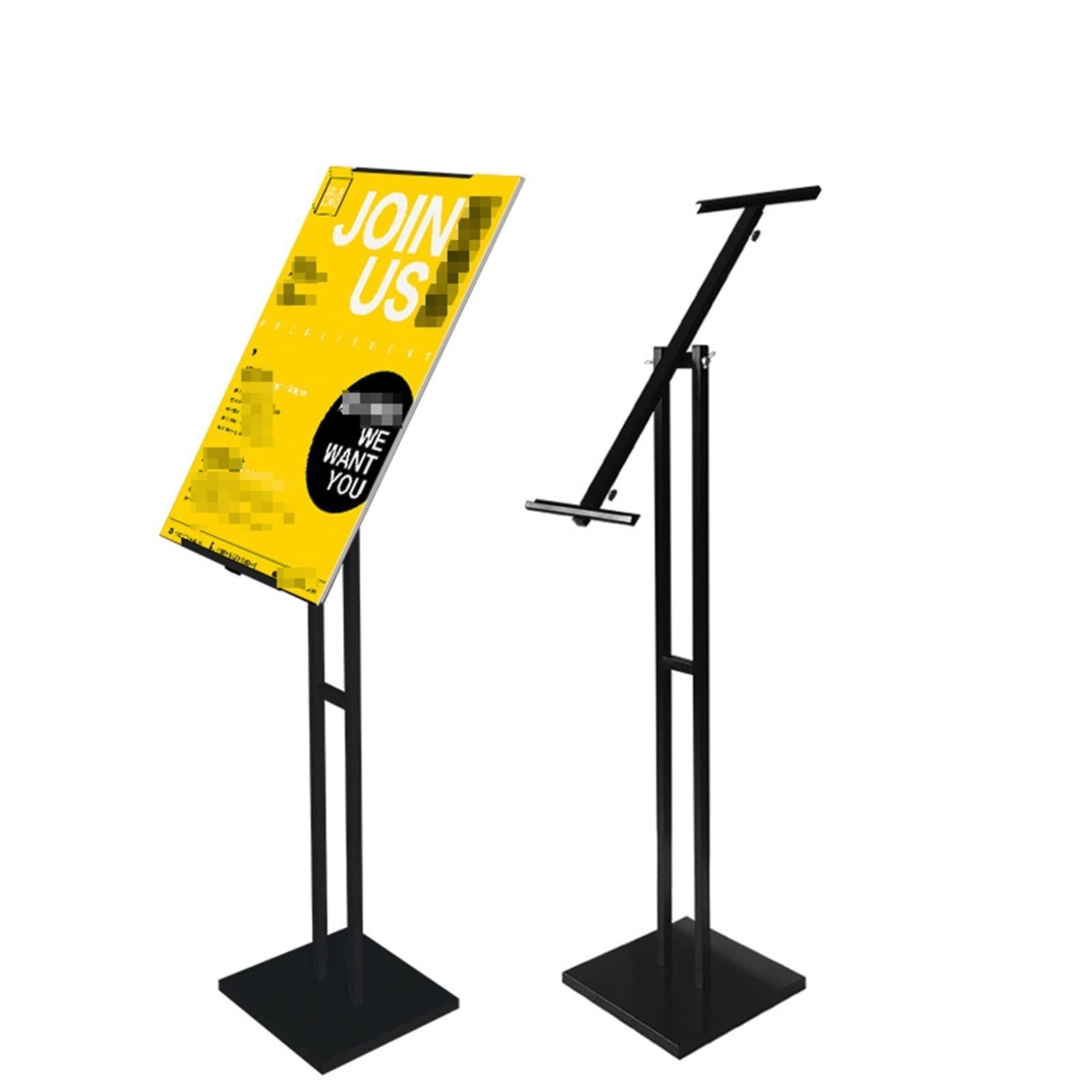 Support de panneau d'affichage au sol pour accueil de restaurant