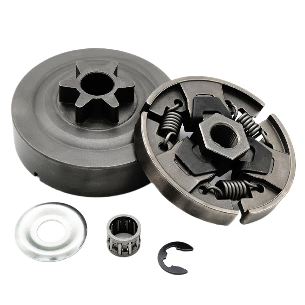 Knzwebmce Onecolor Hardened Steel Chain Sprocket And Clutch Kit Compatible With Chainsaw Ms170 Ms180 017 018