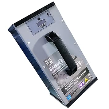 Corsa One UV personal air purifier | Tested & certified Patent registered air sanitizer technology | CE FCC Radiation protection | HEPA, Activated carbon filter, UVC technology | kills bacteria and virus | portable car air purifier & sanitizer