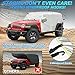 SUPAREE Covers Waterproof 4 Door, Jeep Wrangler 4 Door Waterproof Rain Cover - Windproof Hooks & Driver Door Zipper, UV Protection Outdoor Sun Rain Wind Snow Protection,Slivery Storage Bag