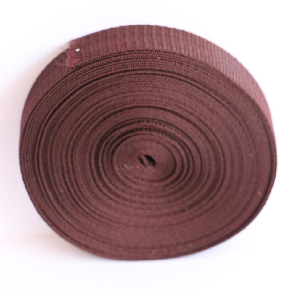 Polypropylene Webbing Straps 20mm 25mm 30mm 38mm 40mm 50mm Tape Backpack Luggage Straps Crafts Outdoor DIY Colours Lengths (25mm/10m, Brown)