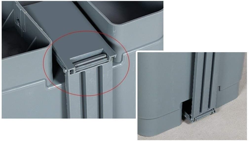 Trash Can High Capacity Thicken Outdoor Dustbins Street Garden Waste Recycling Bin Commercial Trash Can Indoor/Outdoor Dustbins Gray 68L (Gray 45L) (Yellow 87L)