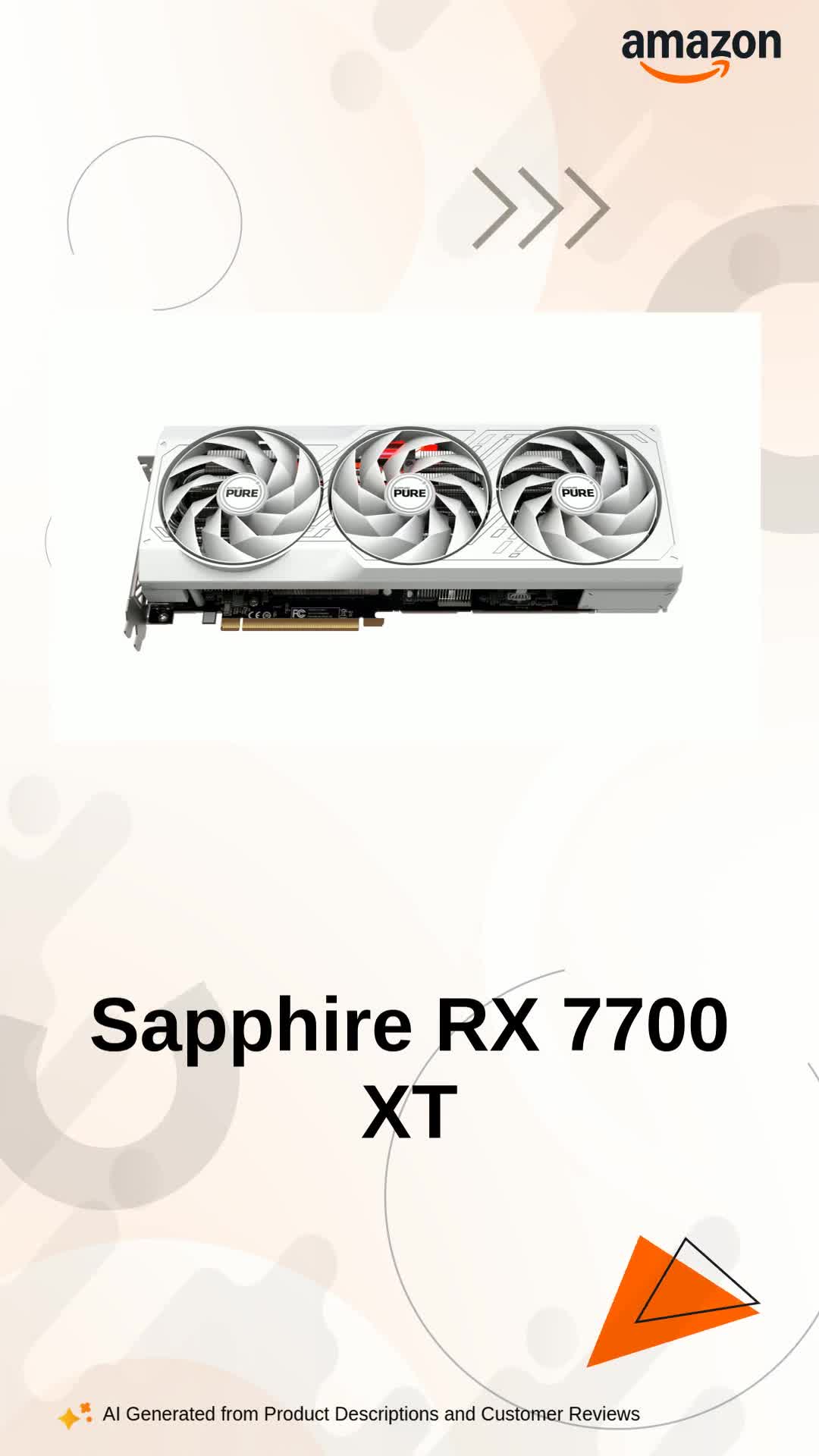 Amazon.in: Buy Sapphire Pure AMD Radeon RX 7700 XT pci_e_x16