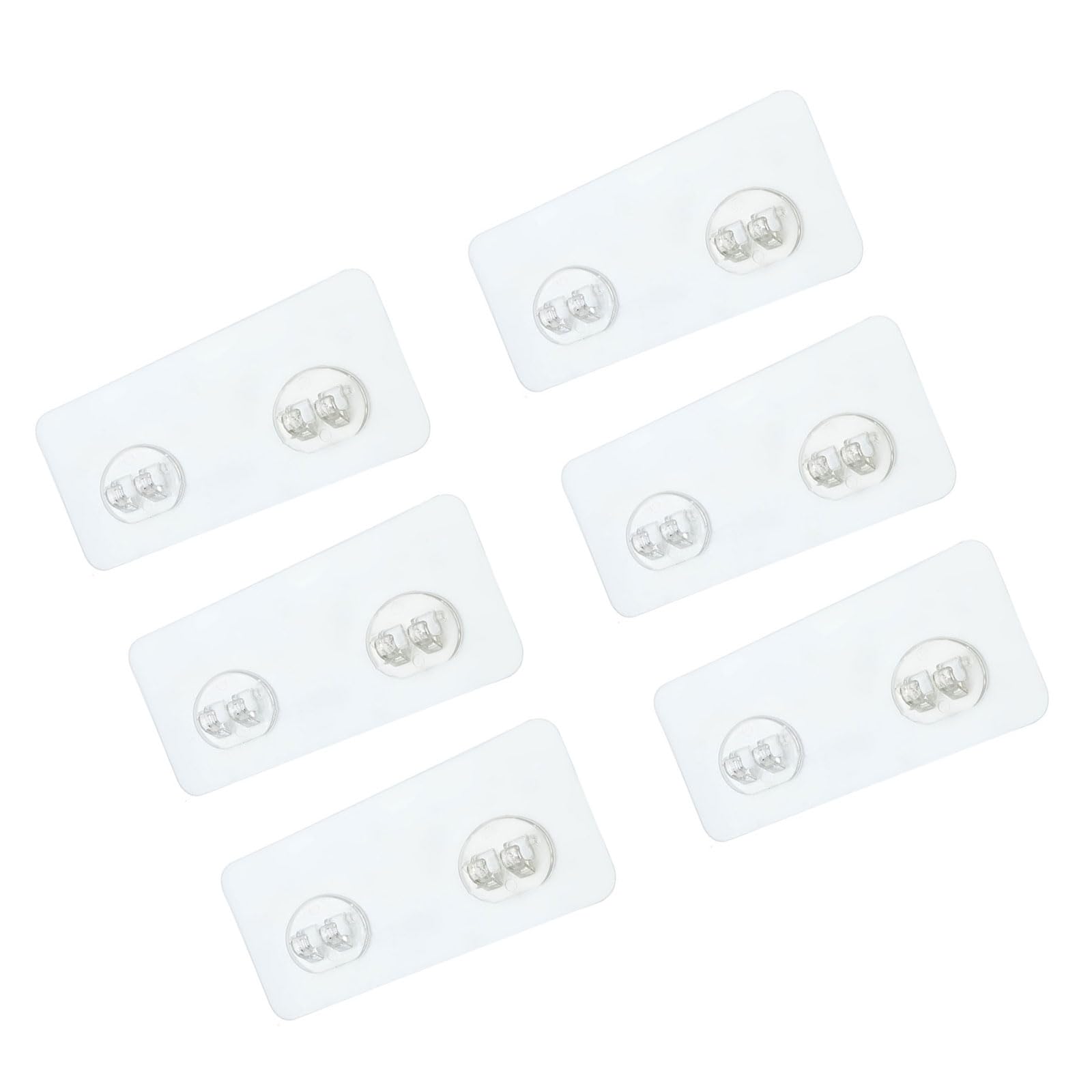 Tsophreniq 6Pcs Sturdy Adhesive Shower Wall Hook Practical Adhesive Hooks Portable Hangers for Home Hotel Use Multipurpose Hangers