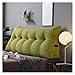 YQCSLS Coussin de Chevet du lit Triangulaire Coussin Triangulaire Dossier Triangulaire pour Couple Coussin de canapé à Taille Douce (Color : Green, Specification : 70x20x50cm)