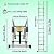 12.5FT Telescopic Folding Ladder Extension Aluminum 1.9m+1.9m A-Frame 3.8m Straight Ladder Telescoping Portable Multi-Purpose with Stabilizer Bar for Building Maintenance Window Cleaning Decoration