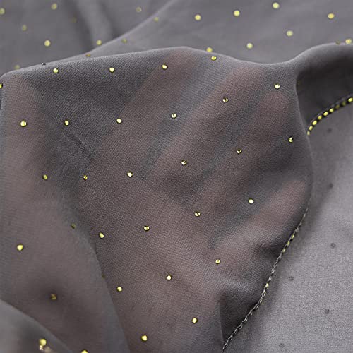Ankomina Women Soft Chiffon Rhinestone Long Scarf Shawl Fashion Muslim Hijab Head Wrap Scarves #TOP4
