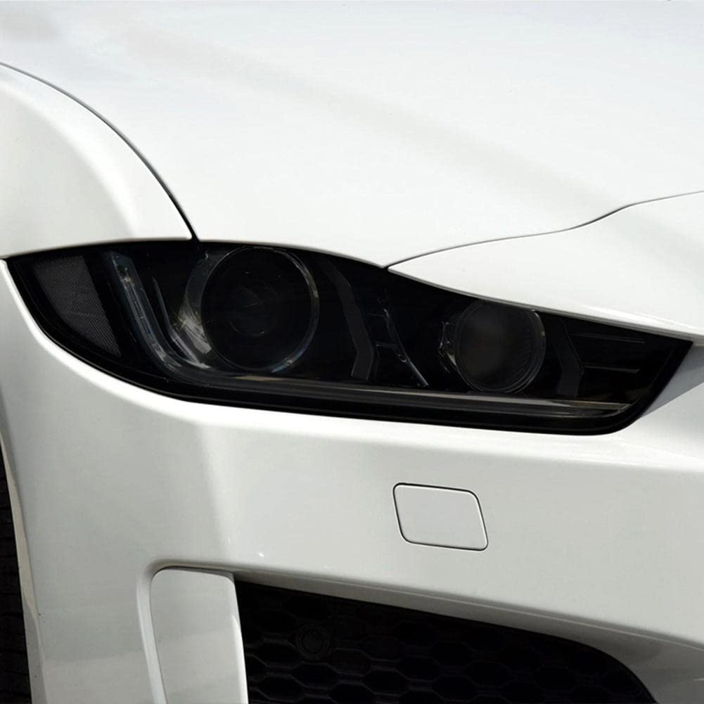 2 Pezzi Auto Faro Tinta Nero Pellicola Protettiva Vinile Protezione Adesivo TPU Trasparente, per Jaguar XE X760 2015-On Accessori