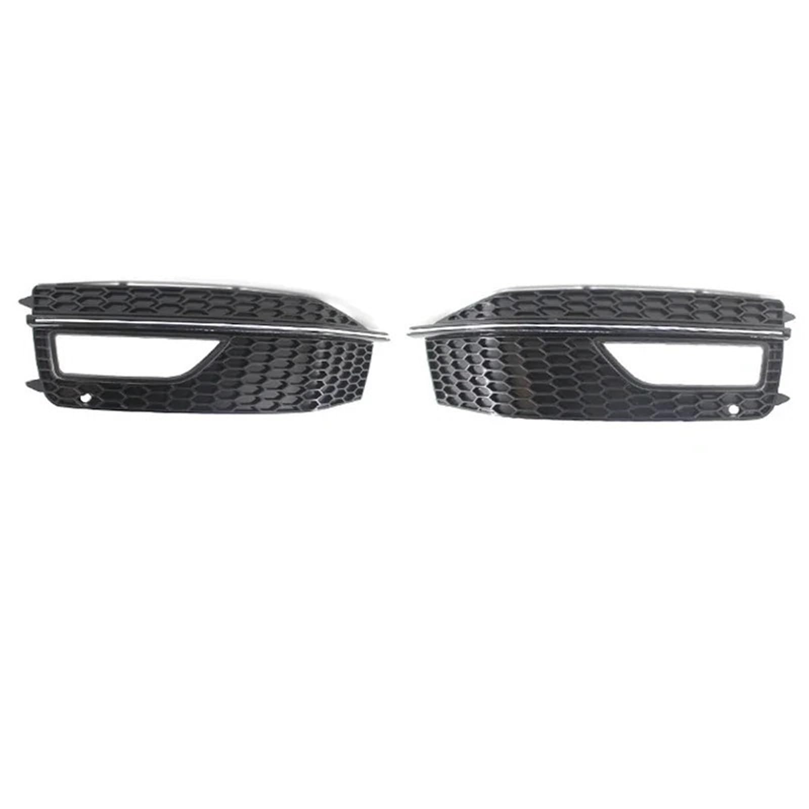 Pasuje do Audi A4 B8.5 S-Line S4 2012-2016 Osłona lampy przeciwmgielnej Plaster miodu Przednia kratka Grill Przedni zderzak Dolna kratka(Chrome)