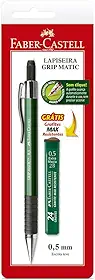 Lapiseira Grip Matic Metal 0.5mm, Faber-Castell, SM/05GM, Multicor