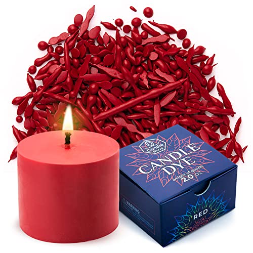 Image of Candle Shop - Red Color 2 oz- Dye Chips for Making Candles - Candle Wax Dye - A Great Choice of Colors