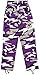 Mens Purple Camouflage Tactical BDU Pants Military Cargo Fatigues Camo Fashion Trousers - XL (42