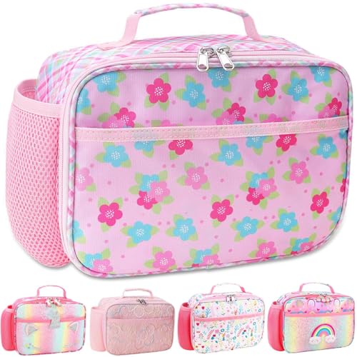 RHCPFOVR Kids Lunch Bag - Insulated Lunch Box for Boys Girls,Washable Lunch Bag and Reusable Toddler Leak-proof Lunchbox for School and Daycare