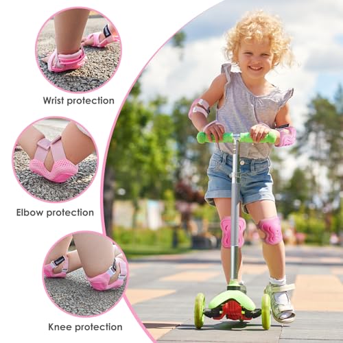 Image of BOSONER Kids /Youth Knee Pad Elbow Pads Guards Protective Gear Set for Roller Skates Cycling BMX Bike Skateboard Inline Skatings Scooter Riding Sports