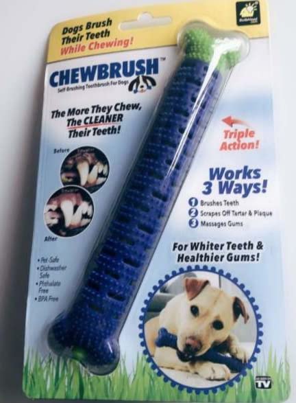 Image of Non-Toxic Rubber Resistant Interactive Dog Toothbrush Cleaning Stick