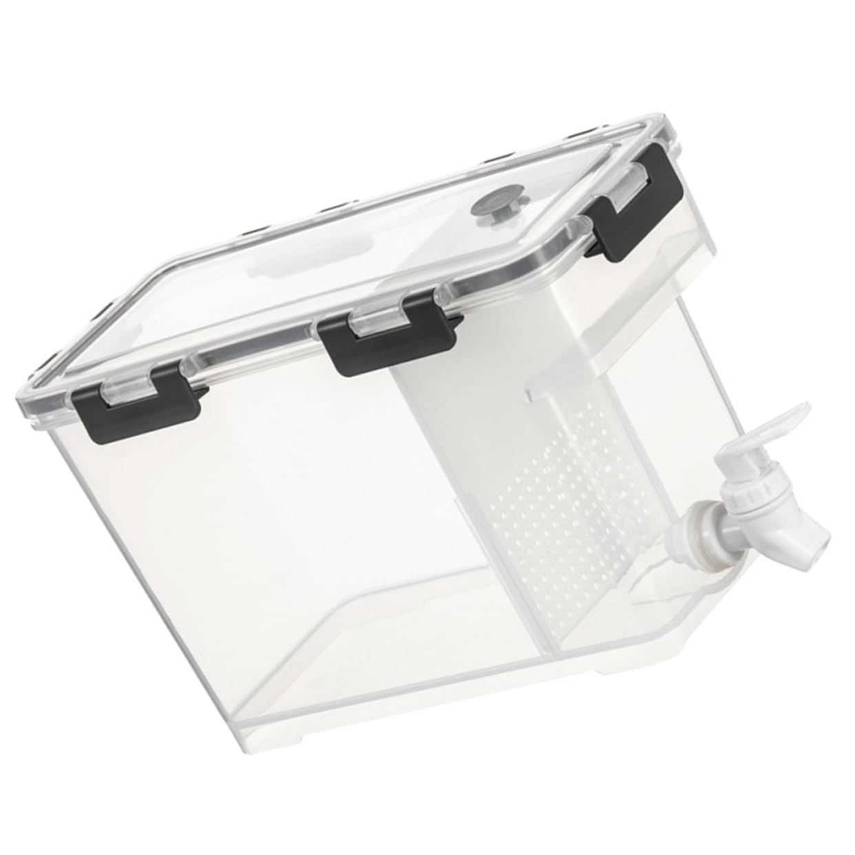 MUCKLILY Juice Dispenser with Tap Plastic Beverage Container Airtight Water Kettle for Parties and Daily Use Classic with Filter Valve for Home and Outdoor Events