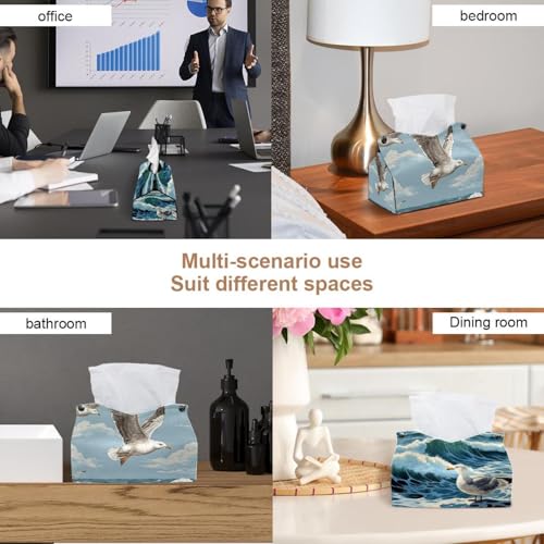 Boîte à mouchoirs rectangulaire Sea Mew lot de 2 pour table basse