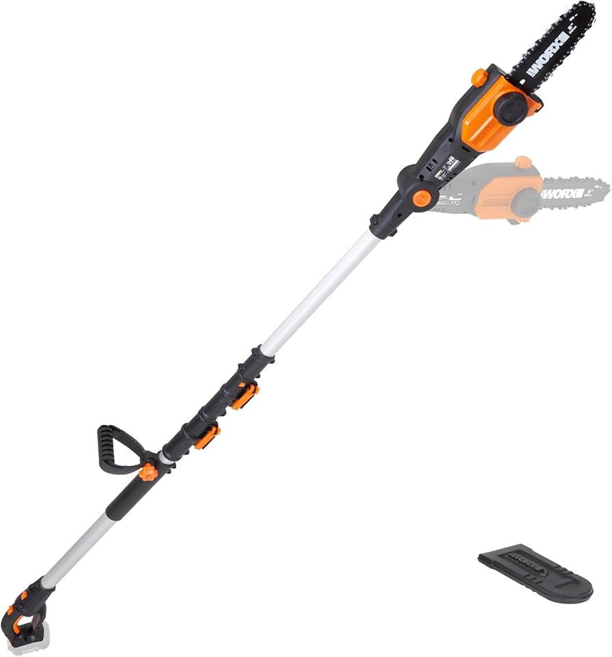 Amazon.com : Worx Nitro 20V 8 '' cordless pole chainsaw tool only