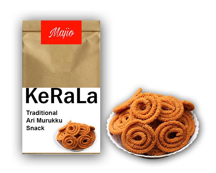 Majio Kerala Traditional Ari Murukku - Crunchy,Gluten-free,Vegetarian Snack - 350g (B0C6FPPPXK) Amazon Price History, Amazon Price Tracker