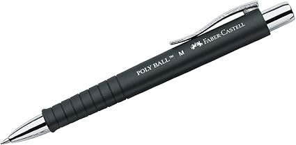 Faber-Castell Balpen Poly Ball XB (Urban All Black, balpen met vullingen Faber-Castell Balpen Poly Ball XB (Urban All Black, balpen met vullingen