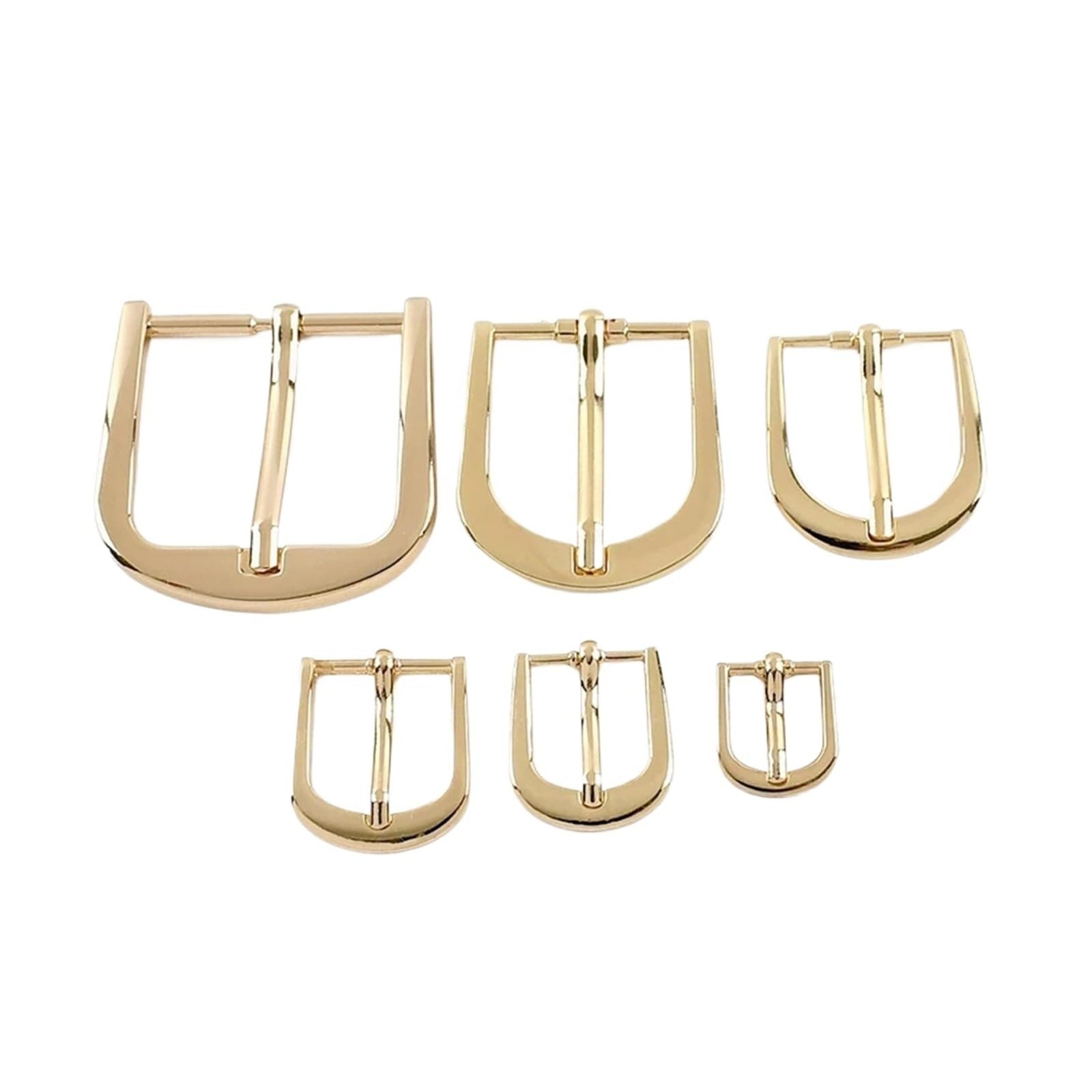 5/10 Pezzi di Fibbie in Metallo for Borse, Cinturini, Cinture, Ganci for Cinghie, Fermagli for Vestiti, Accessori for Cucire Fai da Te(LightGold,38mm-10Pcs)