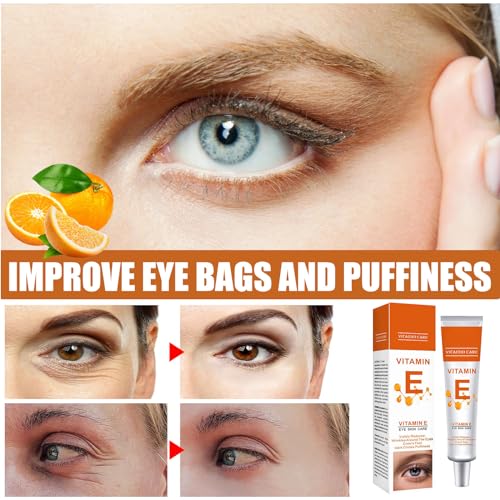 Vitamin E Eye Serum,Eye Creams,Eye Cream Anti-Aging,Under Eye Cream for Dark Circles Puffy Eyes,Moisturising Eye Cream,Prevents Under Eye Bags Fatigue,for Wrinkles and Fine Lines - Image 3