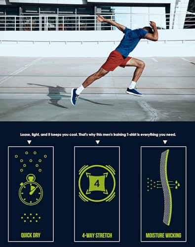 5 Pack Mesh Workout Shirts for Men Dry Fit Gym Shirts Quick Dry Athletic Short Sleeve T-Shirt Moisture Wicking3