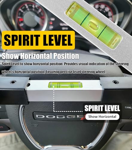 Image of Camoo Steering Wheel Level Alignment Tool for Most Steering Wheel Internal Diameter 270mm-350mm, Spring-Loaded Steering Wheel Holder Level The Steering Wheel Accurately