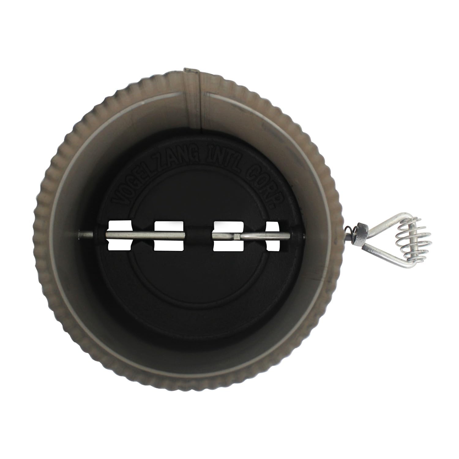 Tubo chimenea con tiro para estufa de leña válvula de mariposa compuerta regulación aire tubo estufa pellet regulador de tiro caldera de leña para tubos de salida de humos cocina (153mm)