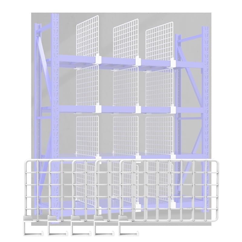 Scaffalatura modulare a 5 Elementi con Ripiani in Metallo per un'organizzazione efficiente. Ripiani da 40x40 cm, Adatti a Magazzini, uffici e abitazioni. (Chiusura a Strappo da 8 cm)