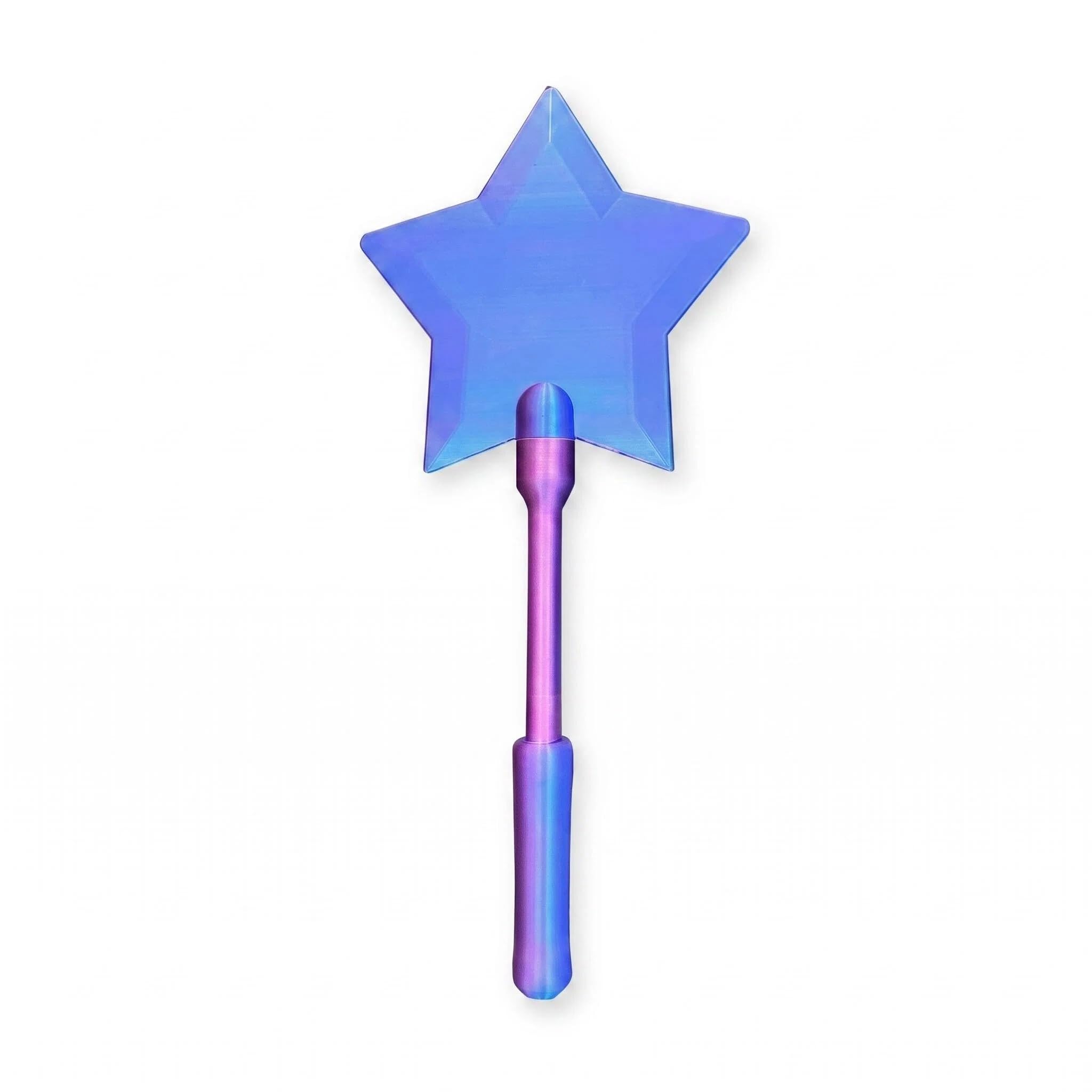 Embhlitfe Credit Card Wand 3D Printed Star Magic Wand,Contactless Payment Card Holder Rainbow Candy Colored Star Wand for Princess Costume,Birthday Favors,Cosplay Prop, for Little Girls (3)