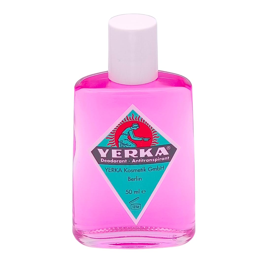 YERKA Deodorant Antitranspirant 3x 50 ml I Schutz bei starkem Schwitzen I Duftneutrales Deo, ohne Alkohol & Konservierungsstoffe I Für Achseln, Hände & Füße I Spar-Set plus Pharma Perle give-away