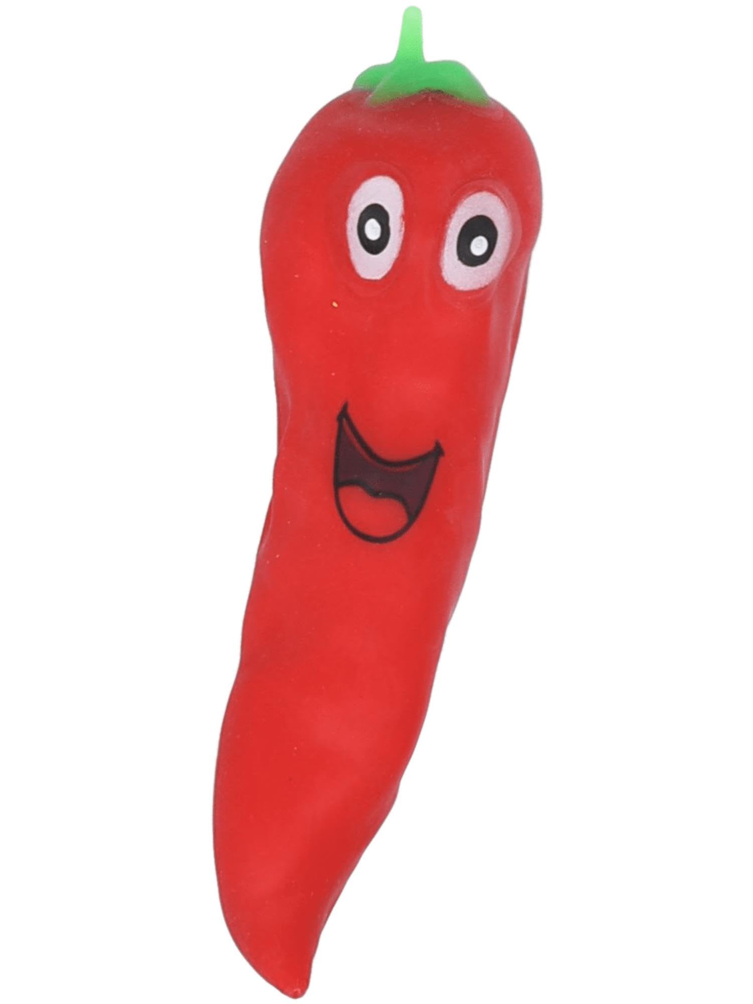 Smiffys Chilli Pepper Squishy Stretchy Toy, 12pcs in Display Box, Leisure Products Fancy Dress, Child Dress Up Jokes & Novelties