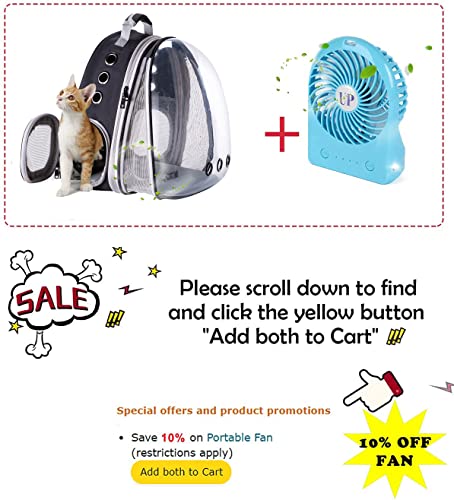 Front Expandable Cat Backpack Carrier, Fit Up To 20 Lbs, Space Capsule Bubble Window Pet Carrier Backpack For Large Fat Cat And Small Puppy #TOP5
