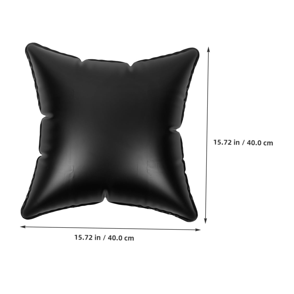 Cabilock 5 Pièces Oreiller Gonflable Coussin de canapé Portable Inserts d'oreiller en Plein air Coussin d'exterieur d'extérieur Partie Oreiller de Camping PVC Black