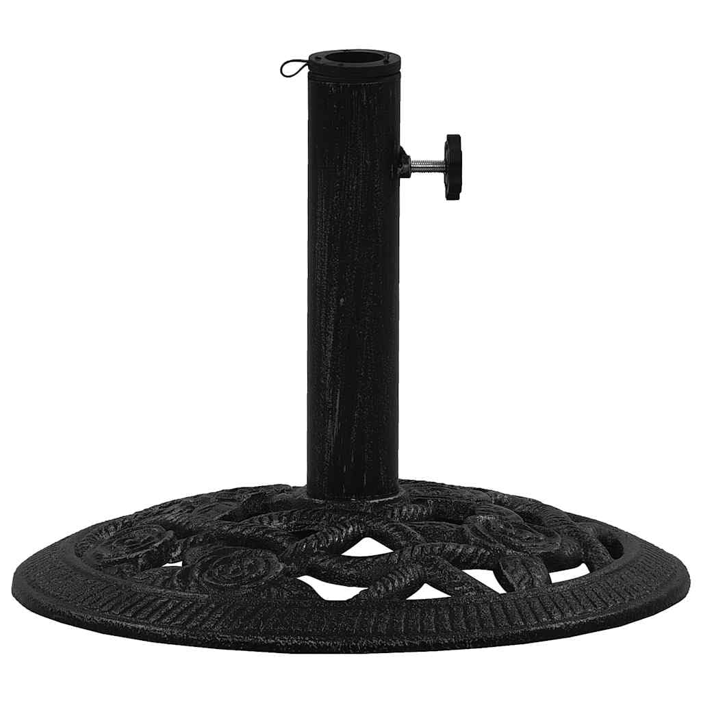 Questa Base per ombrellone in ghisa Verde da 23,9 libbre (10,8 kg) - Supporto da Esterno Resistente da 17,7" (45 cm) con Design Floreale Antiscivolo per Giardino Include Adattatore di Stabil