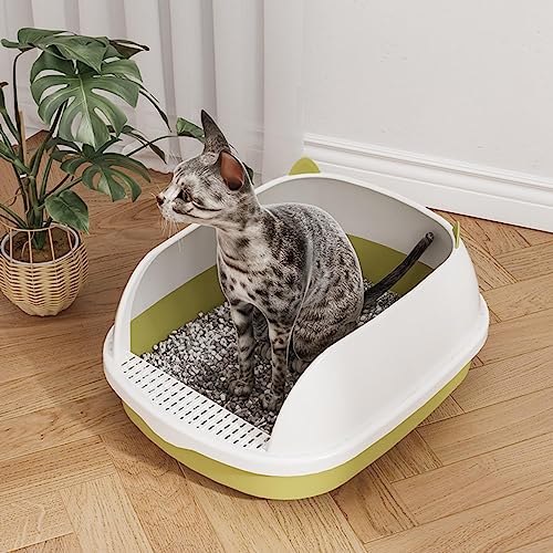 Arenero para gato pequeño color verde miniatura 6