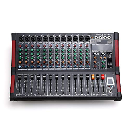 TC-Home 12 Channel Powered Mixer w/ USB & Bluetooth