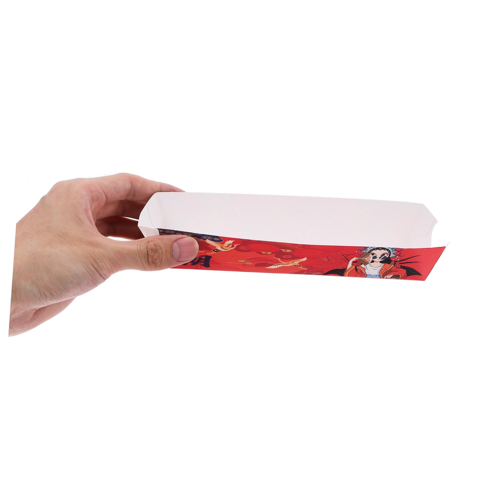 Boîte de Conservation Alimentaire en Papier Rouge, Lot de 100 Pièces, Design Polyvalent et Construction Robuste pour Barbecues et Fêtes en Plein Air