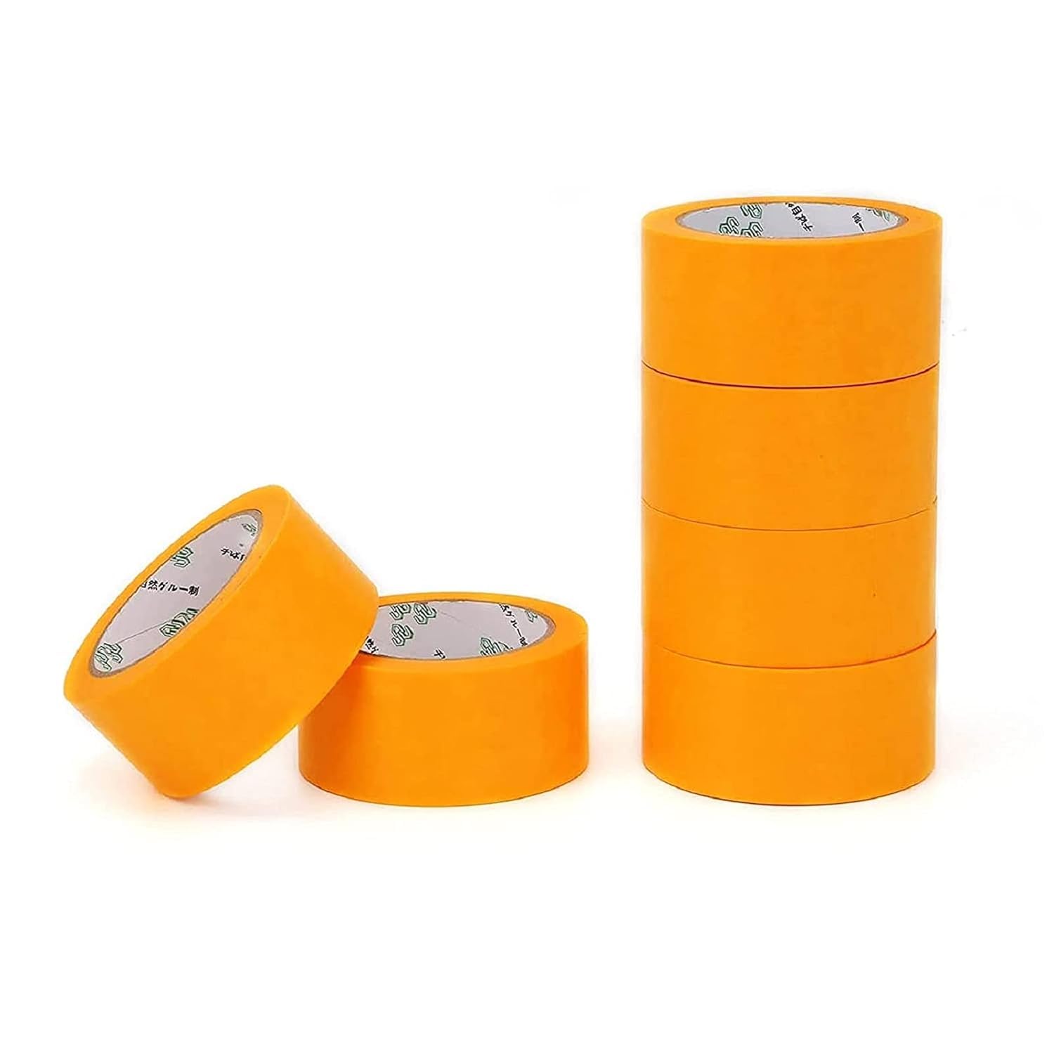 18 Rollen Goldband 50mm x 50m Klebeband Set Entfernbar Abdeckband Maler Rückstandfrei für Automotive Dekoration Malerarbeiten ohne Lösungsmittel Soft Tape