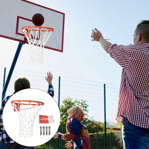 Filet de basketball extérieur résistant aux intempéries pour école et cour de maison - 6