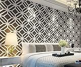  HomeArtDecor  Moderne 3D Wandpaneele  3D Fliesen  Hochwertiges Polyvinylchlorid  Büro Dekoration  Dekoration  Einfach anzuwenden  Laubsägearbeit  Gitter