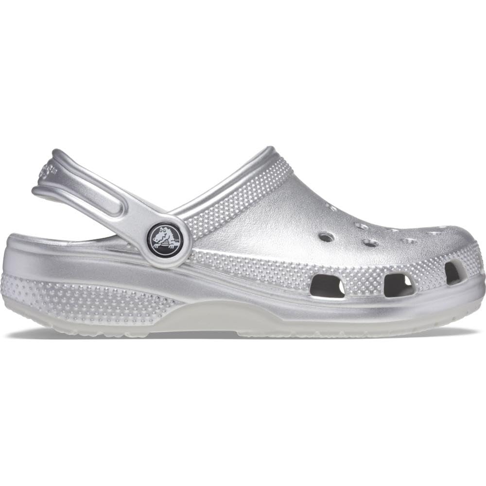 Amazon | Crocs ユニ キッズ 209198-0P1 クラシックメタリック Cg T