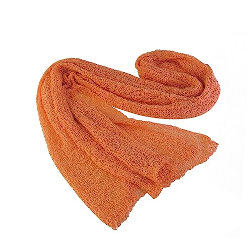 impacchi neonati coperta fotografica avvolgente elasticizzata ricevente per neonato culla abbigliamento bambina arancione bianco