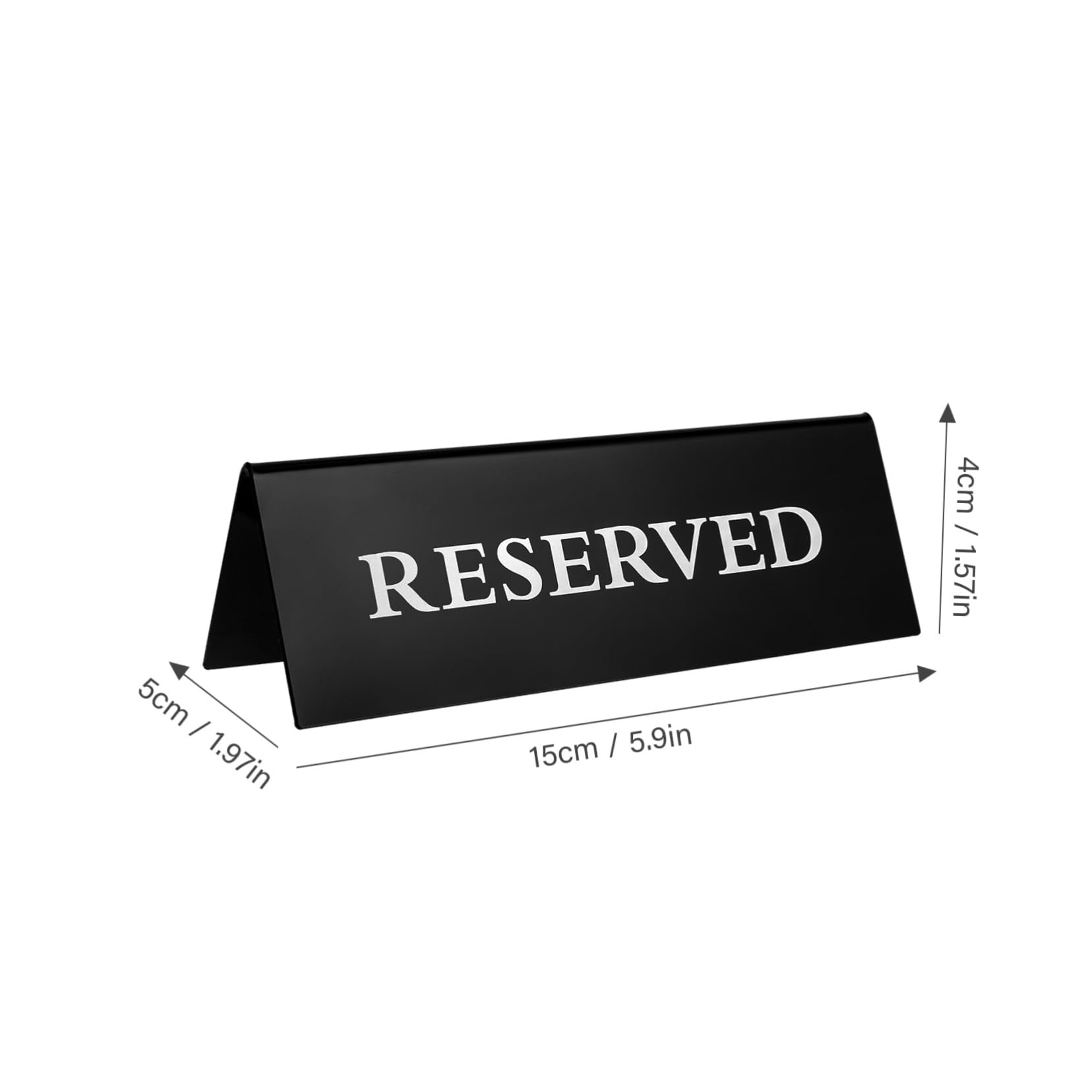 VICASKY Acrylic Reserved Table Signs Event Decor Table Signs for Wedding Party Banquet Restaurant 4pcs Cards