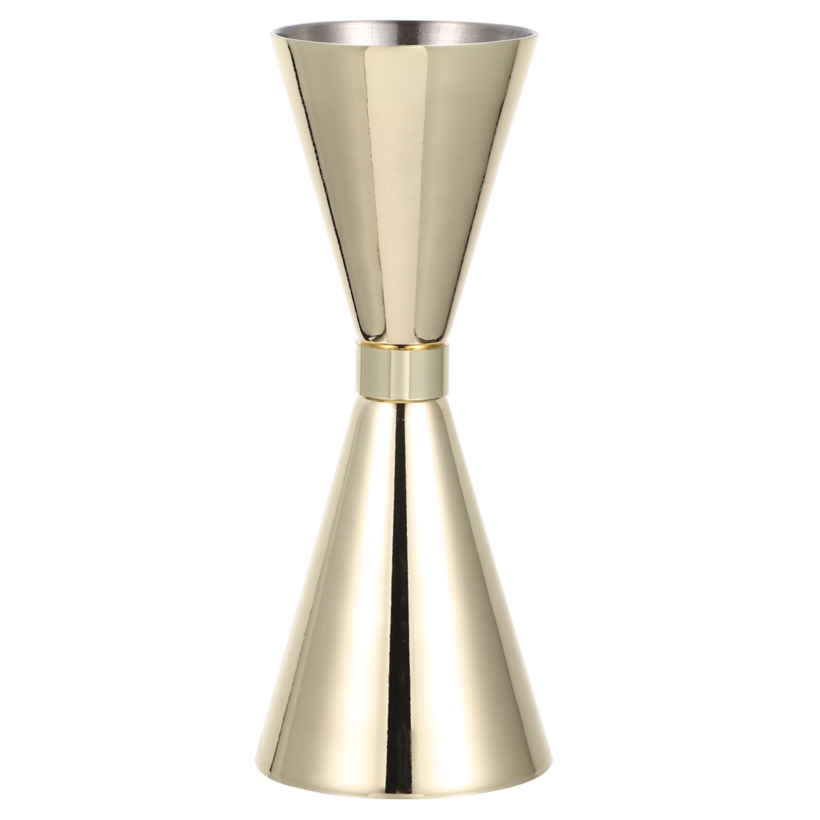 Jigger Cocktail Professionale in Acciaio Inossidabile Oro 30ml 45ml | Misurino Bilanciato Scala Precisa, Finitura Resistente, Facile da Pulire e Presa Confortevole